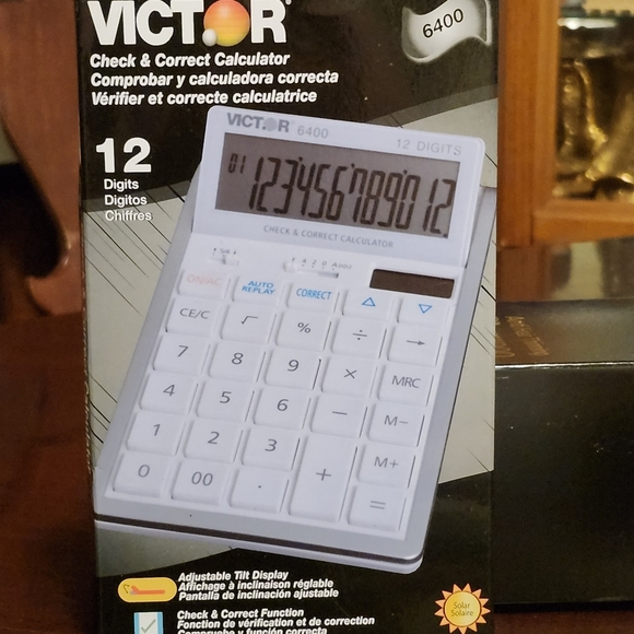 NIB-Victor 6400 12-Digit LCD Desktop Calculator.  $23 New - Picture 6 of 6